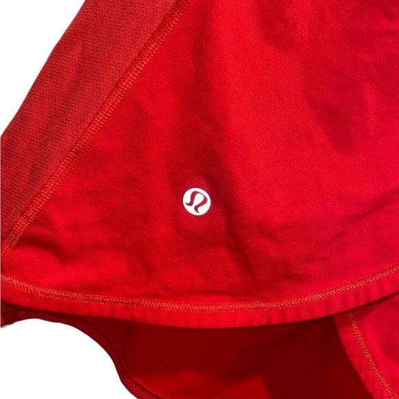 Lululemon Red Tank top Rare Sold Out In Store Open Cross Back - Picture 3 of 5